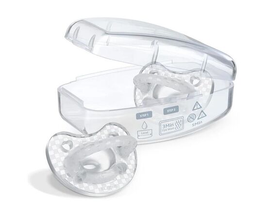 Пустышка Chicco Physioforma Crystal силиконовая от 6 до 16 месяцев 2 шт (73087.31), изображение 2 Пустышка Chicco Physioforma Crystal силиконовая от 6 до 16 месяцев 2 шт (73087.31), изображение 2