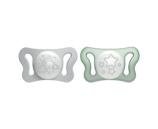 Пустушка Chicco Physioforma Micro силіконова від 0 до 2 місяців Нейтральна 2 шт (75126.41)