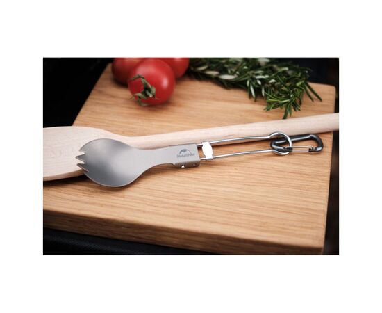 Ложка-виделка туристична Naturehike титанова NH19C001-J (6927595734766), зображення 6 Ложка-виделка туристична Naturehike титанова NH19C001-J (6927595734766), зображення 6