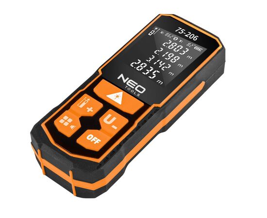 Лазерный дальномер Neo Tools 0.05100м, 2мм, 0.96кг (75-206), изображение 6 Лазерный дальномер Neo Tools 0.05100м, 2мм, 0.96кг (75-206), изображение 6