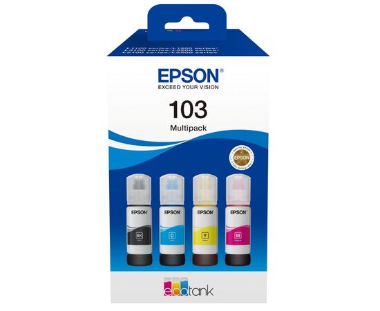 Контейнер с чернилами Epson 103 Multipack (C,M,Y,Bk) (C13T00S64A)