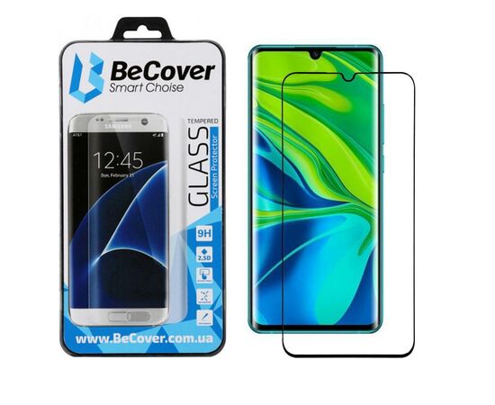 Скло захисне BeCover 3D Curved Edge для Xiaomi Mi Note 10 / CC9 Pro Black (704610)