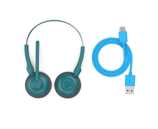 Навушники Jlab GO Work Pop Teal (IEUHBGWRKPOPRTEL4), зображення 5 Навушники Jlab GO Work Pop Teal (IEUHBGWRKPOPRTEL4), зображення 5