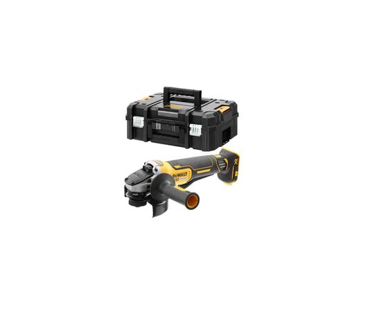 Шлифовальная машина DeWALT 18В XR Li-lon, 125 мм, 9000 об/мин, вес 1.74 кг, TSTAK (без АКБ и ЗУ) (DCG406NT)
