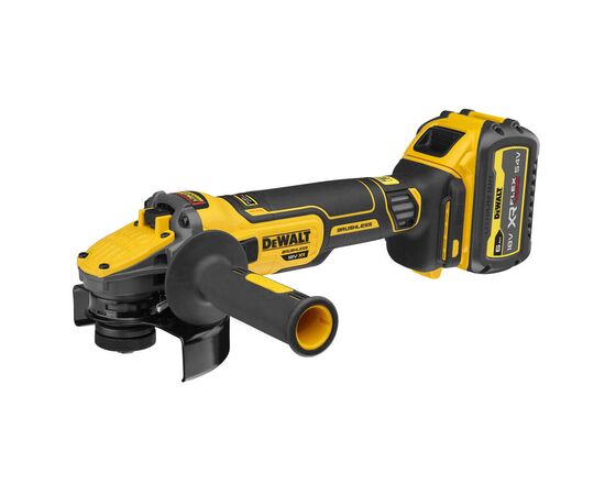 Шлифовальная машина DeWALT 18В XR Li-lon FLEXVOLT, 6Ah, 125 мм, 9000 об/мин, вес 1.81 кг (DCG409T1), изображение 2 Шлифовальная машина DeWALT 18В XR Li-lon FLEXVOLT, 6Ah, 125 мм, 9000 об/мин, вес 1.81 кг (DCG409T1), изображение 2