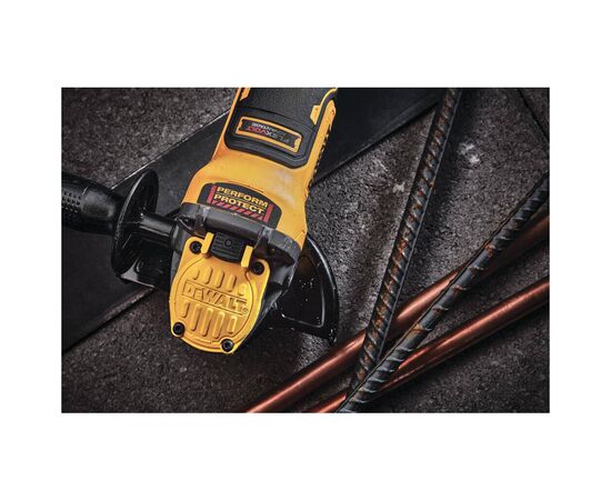 Шлифовальная машина DeWALT 18В XR Li-lon FLEXVOLT, 6Ah, 125 мм, 9000 об/мин, вес 1.81 кг (DCG409T1), изображение 4 Шлифовальная машина DeWALT 18В XR Li-lon FLEXVOLT, 6Ah, 125 мм, 9000 об/мин, вес 1.81 кг (DCG409T1), изображение 4