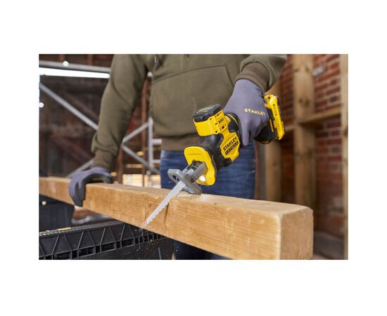 Сабельная пила Stanley FatMax безщёточная, 18ВLi-Ion, 0-2800 ход/мин, ход 19 мм (без АКБ и ЗУ) (SFMCS305B), изображение 12