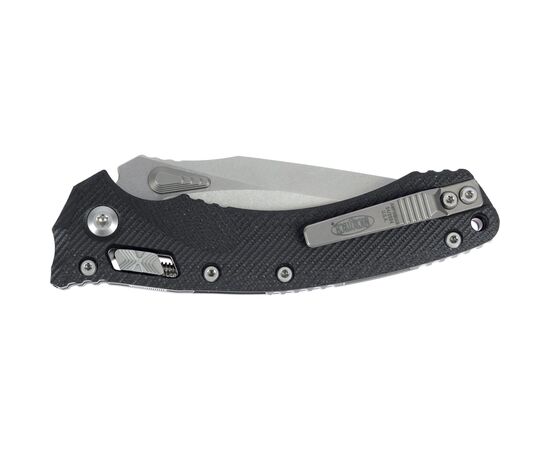 Ніж Microtech Amphibian Stonewash Black (137RL-10FLGTBK), зображення 4 Ніж Microtech Amphibian Stonewash Black (137RL-10FLGTBK), зображення 4
