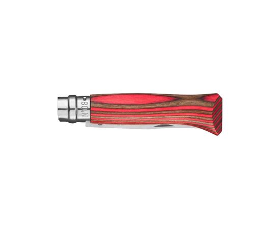 Нож Opinel 8 VRI Laminated червоний (002390), изображение 2 Нож Opinel 8 VRI Laminated червоний (002390), изображение 2