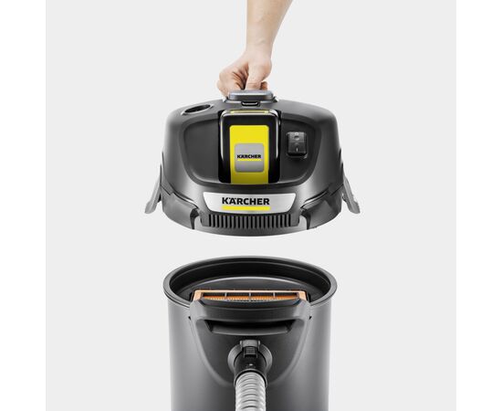 Пылесос строительный Karcher AD 2 Battery, 18В, 14л, (без АКБ и ЗУ) (1.348-300.0), изображение 4 Пылесос строительный Karcher AD 2 Battery, 18В, 14л, (без АКБ и ЗУ) (1.348-300.0), изображение 4