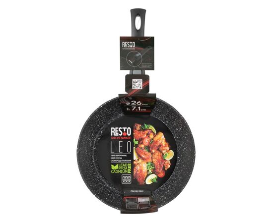 Сковорода Resto Leo знімна ручка 26 см (93041), зображення 12 Сковорода Resto Leo знімна ручка 26 см (93041), зображення 12