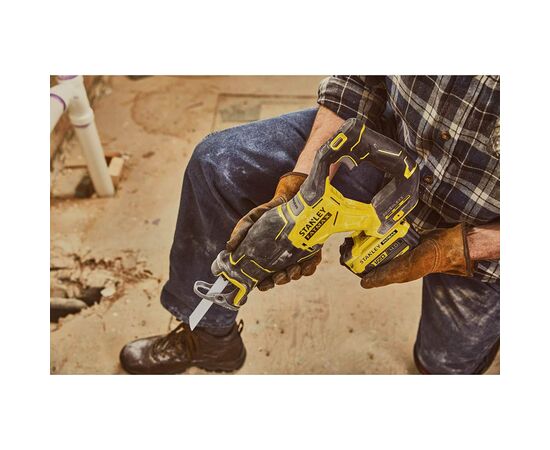 Сабельная пила Stanley FatMax безщёточная, 18ВLi-Ion, 3200 ход/мин, ход 28мм (без АКБ и ЗУ) (SFMCS310B), изображение 5