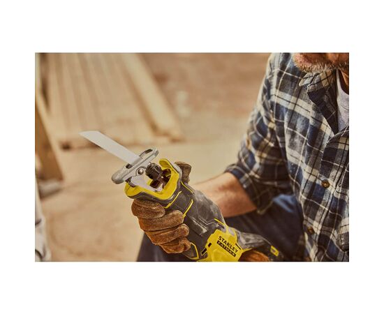 Сабельная пила Stanley FatMax безщёточная, 18ВLi-Ion, 3200 ход/мин, ход 28мм (без АКБ и ЗУ) (SFMCS310B), изображение 6