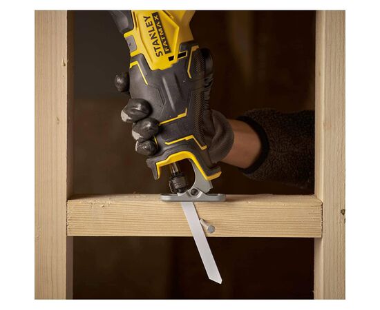 Сабельная пила Stanley FatMax безщёточная, 18ВLi-Ion, 3200 ход/мин, ход 28мм (без АКБ и ЗУ) (SFMCS310B), изображение 8