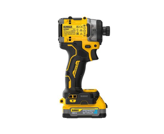 Шуруповерт DeWALT 18 В XR Li-lon PowerStack, бесщеточный, 282 Нм, TSTAK, 2x1.7Ah (DCF860E2T), изображение 4 Шуруповерт DeWALT 18 В XR Li-lon PowerStack, бесщеточный, 282 Нм, TSTAK, 2x1.7Ah (DCF860E2T), изображение 4