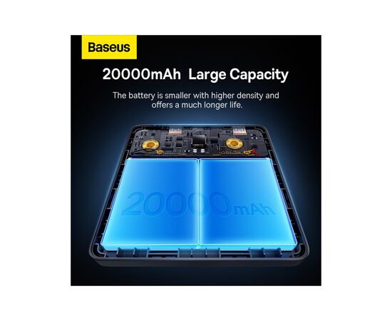 Батарея универсальная Baseus Blade HD 20000mAh PD/100W, Black (PPBL000101 / PPBLD100HD), изображение 4 Батарея универсальная Baseus Blade HD 20000mAh PD/100W, Black (PPBL000101 / PPBLD100HD), изображение 4