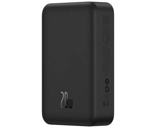 Батарея універсальна Baseus Magnetic Mini 20000mAh 20W, Black (P10022102112-01 / PPCXM20), зображення 3