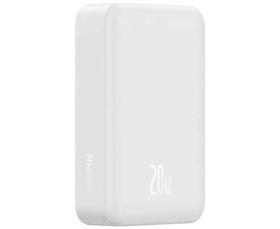 Батарея універсальна Baseus Magnetic Mini 20000mAh 20W, White (P10022102212-01 / PPCXM20), зображення 2 Батарея універсальна Baseus Magnetic Mini 20000mAh 20W, White (P10022102212-01 / PPCXM20), зображення 2