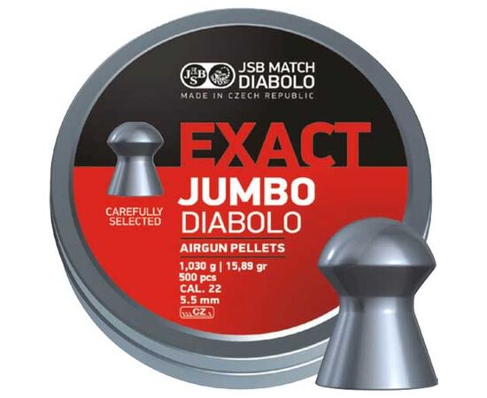 Пульки JSB Exact Jumbo 5,5 мм 1,03 г 250 шт/уп (546245-250)