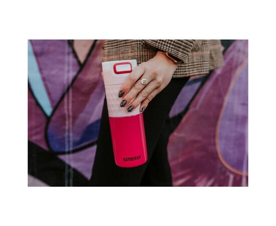 Термокружка Kambukka Etna Grip 500 мл рожево-малиновий (11-01048), изображение 4 Термокружка Kambukka Etna Grip 500 мл рожево-малиновий (11-01048), изображение 4