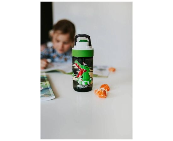 Бутылка для воды Kambukka Lagoon 400 мл Crazy Crocodile сірий (11-04040), изображение 5 Бутылка для воды Kambukka Lagoon 400 мл Crazy Crocodile сірий (11-04040), изображение 5