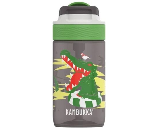 Бутылка для воды Kambukka Lagoon 400 мл Crazy Crocodile сірий (11-04040)