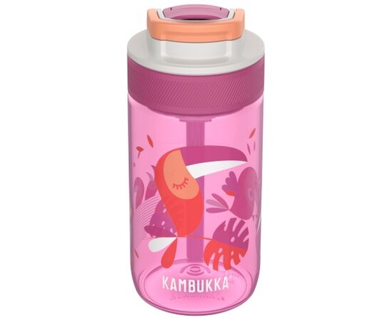 Пляшка для води Kambukka Lagoon 400 мл Toekan Love рожевий (11-04046)