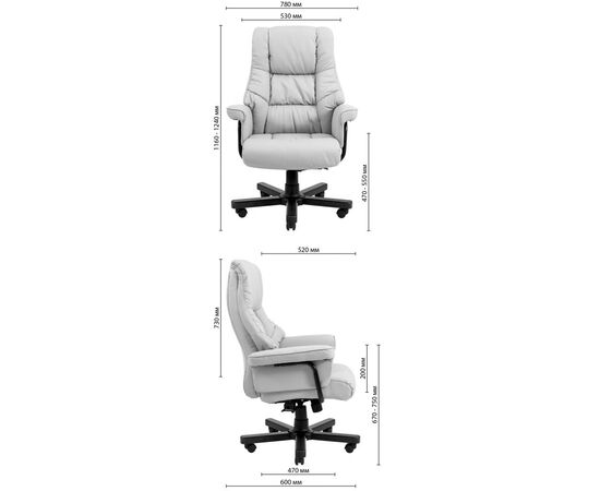 Офисное кресло Richman Конгресс Вуд M-2 Широкий (Anyfix Wide) Черный (IM0000008), изображение 4 Офисное кресло Richman Конгресс Вуд M-2 Широкий (Anyfix Wide) Черный (IM0000008), изображение 4
