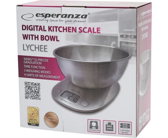 Весы кухонные Esperanza EKS008, изображение 9 Весы кухонные Esperanza EKS008, изображение 9