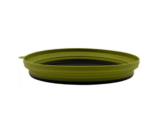 Миска туристическая Tramp силиконовая с пластиковым дном 1070 мл (TRC-124-olive)