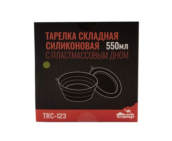 Миска туристична Tramp силіконова з пластиковим дном 550 мл Olive (UTRC-123-olive), зображення 5 Миска туристична Tramp силіконова з пластиковим дном 550 мл Olive (UTRC-123-olive), зображення 5