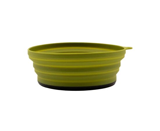 Миска туристическая Tramp силіконова з пластиковим дном 550 мл Olive (UTRC-123-olive)