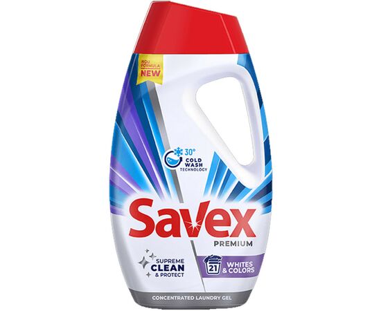 Гель для стирки Savex Premium Whites & Colors 945 мл (3800024047855)