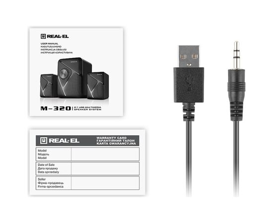 Акустическая система REAL-EL M-320 Black (EL121300014), изображение 7 Акустическая система REAL-EL M-320 Black (EL121300014), изображение 7