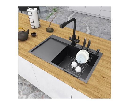 Мойка кухонная Nett NB-7848(L) (0406251), изображение 9 Мойка кухонная Nett NB-7848(L) (0406251), изображение 9