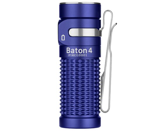 Фонарь Olight Baton 4 Premium Regal Blue (Baton 4 Premium EditionR), изображение 6 Фонарь Olight Baton 4 Premium Regal Blue (Baton 4 Premium EditionR), изображение 6