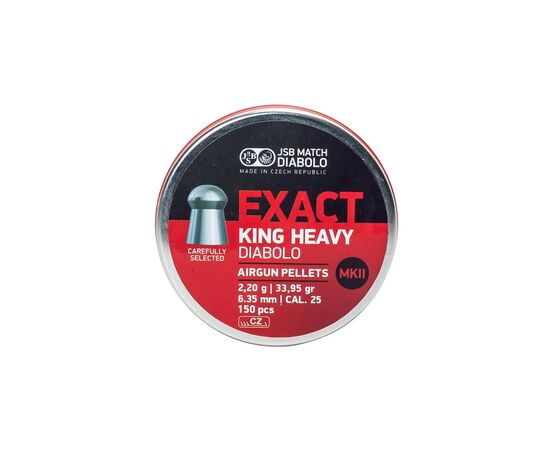 Пульки JSB King Heavy MKII 6,35 мм 2,2 г 300 шт/уп (546498-300)