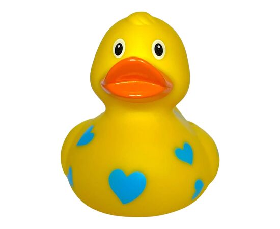 Игрушка для ванной Funny Ducks Утка Желтая в голубых сердечках (0905), изображение 2 Игрушка для ванной Funny Ducks Утка Желтая в голубых сердечках (0905), изображение 2