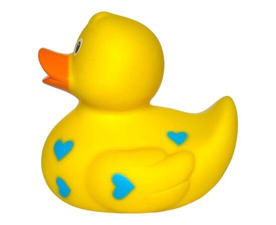Игрушка для ванной Funny Ducks Утка Желтая в голубых сердечках (0905), изображение 3 Игрушка для ванной Funny Ducks Утка Желтая в голубых сердечках (0905), изображение 3