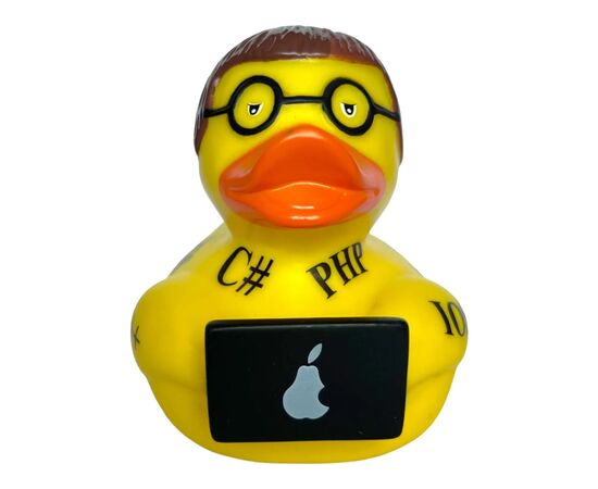 Игрушка для ванной Funny Ducks Утка Программист (1333), изображение 2 Игрушка для ванной Funny Ducks Утка Программист (1333), изображение 2