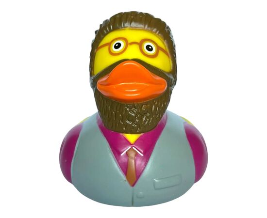 Игрушка для ванной Funny Ducks Утка Хипстер (1328), изображение 2 Игрушка для ванной Funny Ducks Утка Хипстер (1328), изображение 2