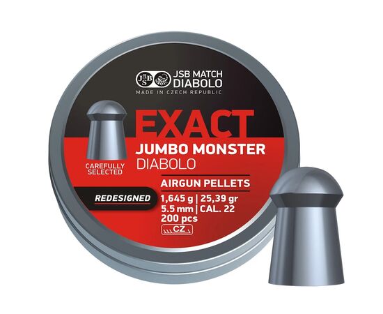 Пульки JSB Exact Monster Redesigned 5,52 мм 1,645 г (200 шт/уп) (546388-200)