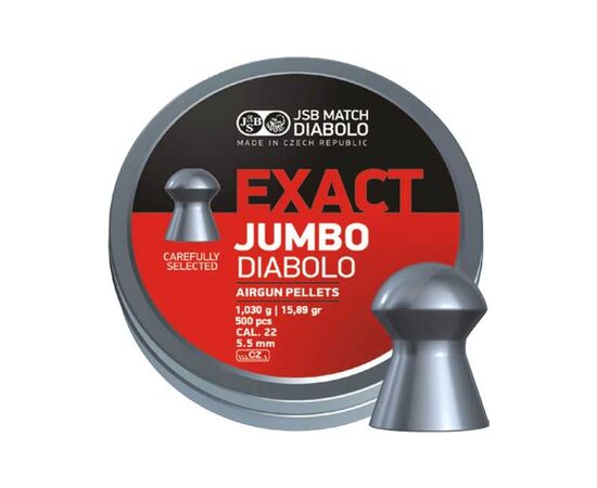 Пульки JSB Exact Jumbo 5,51 мм 1,03 г 500 шт/уп (546246-500)