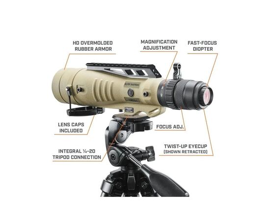 Подзорная труба Bushnell Elite Tactical 8-40х60 FDE. Сітка Tremor4. Picatinny (ET884060T), изображение 7 Подзорная труба Bushnell Elite Tactical 8-40х60 FDE. Сітка Tremor4. Picatinny (ET884060T), изображение 7