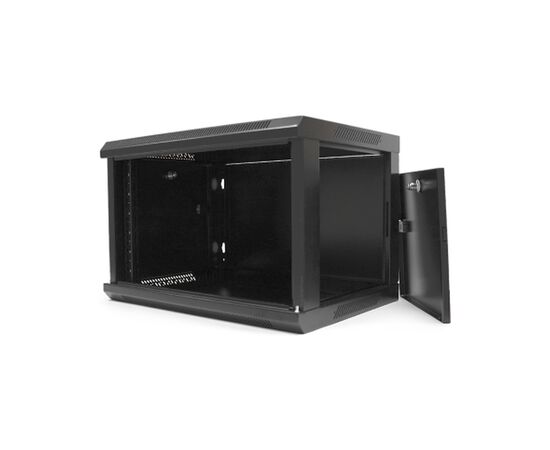 Шкаф настенный Merlion 6U 19" 600*350*367 (Ш*Г*В)мм, black (MI3-6306 / 36527), изображение 3 Шкаф настенный Merlion 6U 19" 600*350*367 (Ш*Г*В)мм, black (MI3-6306 / 36527), изображение 3