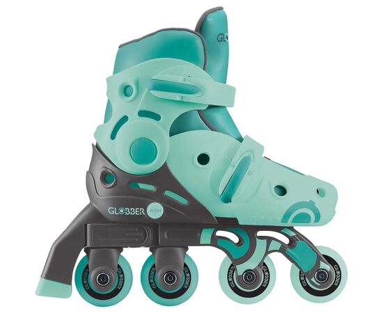 Роликовые коньки Globber 2в1 м'ятно-зелені р.30-33, до 60кг, 5+ (783-206), изображение 10 Роликовые коньки Globber 2в1 м'ятно-зелені р.30-33, до 60кг, 5+ (783-206), изображение 10