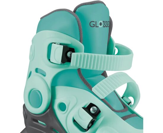Роликовые коньки Globber 2в1 м'ятно-зелені р.30-33, до 60кг, 5+ (783-206), изображение 11 Роликовые коньки Globber 2в1 м'ятно-зелені р.30-33, до 60кг, 5+ (783-206), изображение 11