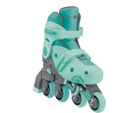 Роликовые коньки Globber 2в1 м'ятно-зелені р.30-33, до 60кг, 5+ (783-206), изображение 3 Роликовые коньки Globber 2в1 м'ятно-зелені р.30-33, до 60кг, 5+ (783-206), изображение 3