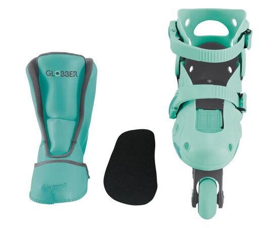 Роликовые коньки Globber 2в1 м'ятно-зелені р.30-33, до 60кг, 5+ (783-206), изображение 6 Роликовые коньки Globber 2в1 м'ятно-зелені р.30-33, до 60кг, 5+ (783-206), изображение 6