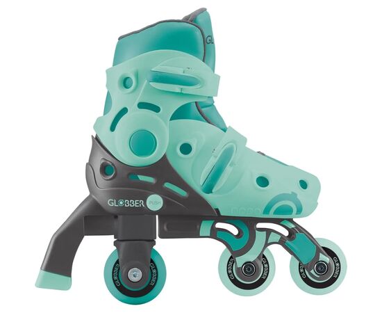 Роликовые коньки Globber 2в1 м'ятно-зелені р.30-33, до 60кг, 5+ (783-206), изображение 8 Роликовые коньки Globber 2в1 м'ятно-зелені р.30-33, до 60кг, 5+ (783-206), изображение 8